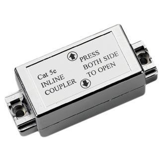 Category 5e - Die-cast 180° STP Feed-Through Straight Dual IDC Type Coupler